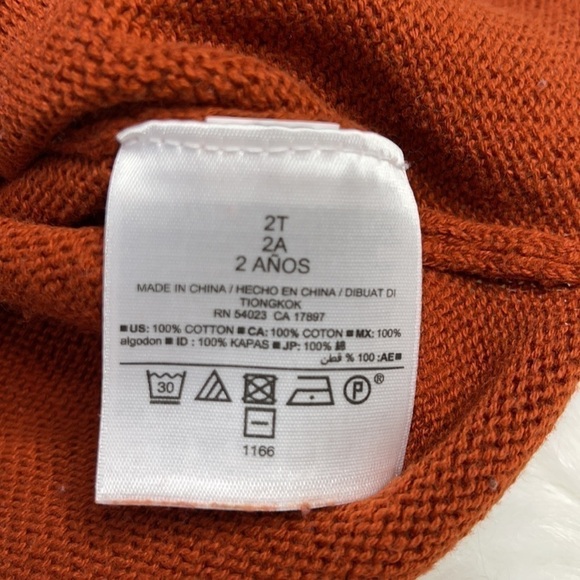 𝅺6/$20 ⭐️ Old Navy Toddler Girl Knit Brown Sweater US 2T - Picture 4 of 4